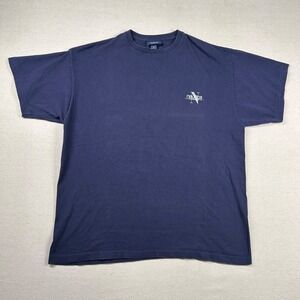Vintage Nautica Shirt‎ Mens XL Classic Logo Single Stitch Sleepwear Navy Basic